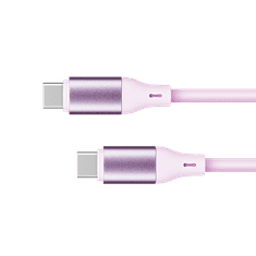 shumee USB Type C - USB Type C kábel 100 W 1 m silikónový ružový Kruger&amp;Matz Basic