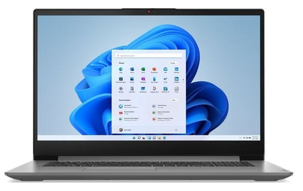 Notebook Lenovo IdeaPad 3 17IAU7 (82RL00CHCK) lehký přenosný Wi-Fi Bluetooth 17,3 palců HD displej s velmi vysokým rozlišením excelentní zvuk audio výkonný procesor Intel Core integrovaná grafika UHD Graphics