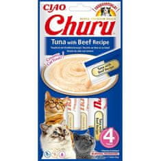 Inaba Churu cat snack tuniak & hovädzie 4x 14g