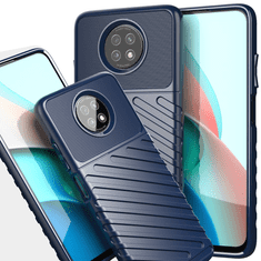 HURTEL FLEXIBILNÉ PANCIEROVÉ PUZDRO THUNDER CASE PRE XIAOMI REDMI NOTE 9T 5G MODRÉ