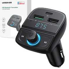 Ugreen UGREEN TRANSMITER FM BT 5.0 CHARGER ČIERNA