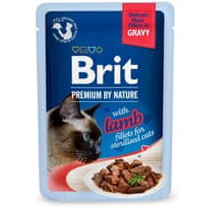 Brit Premium Cat Delicate Fillets in Gravy with Lamb pre Sterilised 85 g-NEW