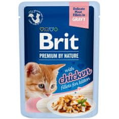 Brit Premium by Príroda Cat Delicate Fillets in Gravy with Chicken for Kitten 85 g