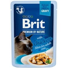 Brit Premium by Príroda Cat Delicate Fillets in Gravy with Chicken 85 g