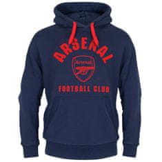 FAN SHOP SLOVAKIA Mikina Arsenal FC, tmavo modrá, kapucňa, klokanie vrecko | L