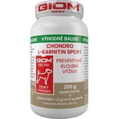 Giom S Chondro L-karnitín SPORT pre psov 200g