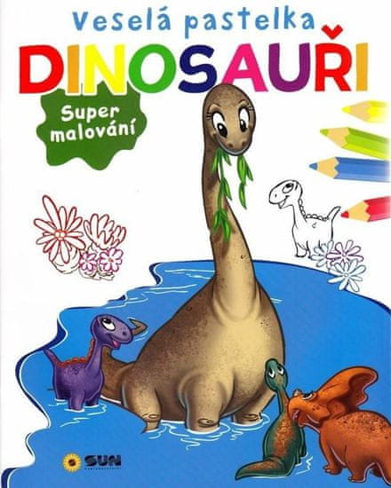 Veselá pastelka Dinosaury