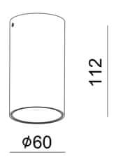 Light Impressions Deko-Light stropné prisadené svietidlo - Can IP20, 1x 7,5 W GU10, biela 348241