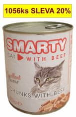 Smarty Cat Hovädzie chunks, konzerva 810 g