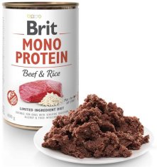 Brit Konzerva Mono Protein hovädzie s ryžou 400g