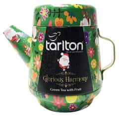 TARLTON Tea Pot Glorious Harmony - sypaný zelený čaj s kúskami ovocia v plechovej kanvičke 100g