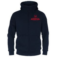 FAN SHOP SLOVAKIA Detská mikina Arsenal FC, tmavo modrá, kapucňa, zips | 8-9r