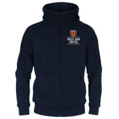 FAN SHOP SLOVAKIA Detská mikina West Ham United FC, tmavo modrá, kapucňa, zips | 10-11r