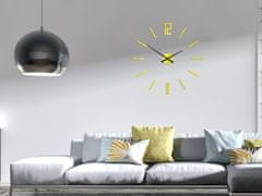 ModernClock 3D nálepka hodín Carlo žltá