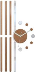 ModernClock 3D nalepovacie hodiny Line medené