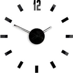 ModernClock 3D nalepovacie hodiny Point čierne