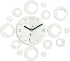 ModernClock 3D nalepovacie hodiny Ring biele