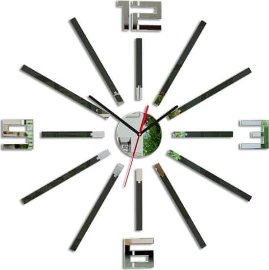 ModernClock 3D nalepovacie hodiny Sheren wenge