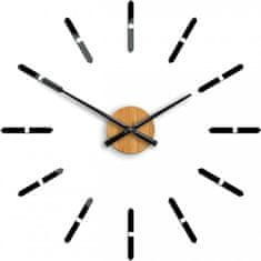 ModernClock 3D nalepovacie hodiny Sonne čierne