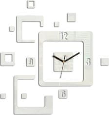 ModernClock 3D nalepovacie hodiny Trio biele