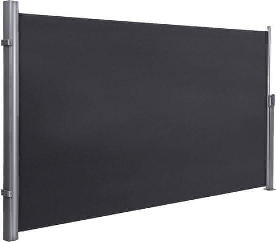 Songmics Bočná markíza 180x350 cm dymovo sivá