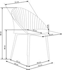 Halmar Čalúnená jedálenská stolička Lorrie béžová