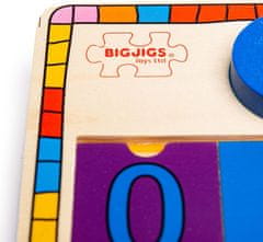 Bigjigs Toys Doska s nasadzovacími číslami TOYS multicolor