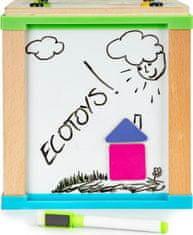 EcoToys Drevená edukačná kocka House