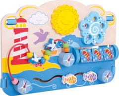 Bigjigs Toys Drevená motorická doska Sea