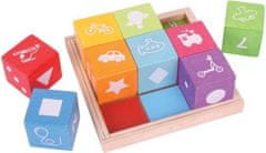 Bigjigs Toys Drevené kocky DICE s obrázkami