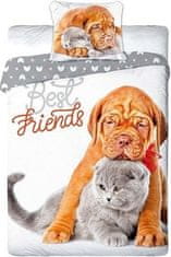 FARO Textil Bavlnená posteľná bielizeň Best Friends 013 - 140x200 cm