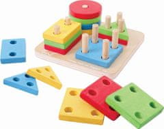 Bigjigs Toys Drevené nasadzovacie tvary SHAPES