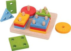 Bigjigs Toys Drevené nasadzovacie tvary SHAPES