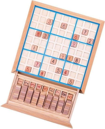 Bigjigs Toys Drevené sudoku STELLAR hnedé