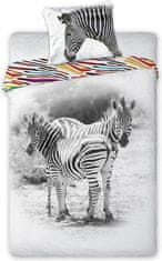 FARO Textil Bavlnená posteľná bielizeň Wild Zebra 140x200 cm