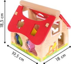 EcoToys Drevený domček farma so zvieratkami Eco Toys