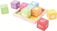 Bigjigs Toys Drevené kocky DICE s obrázkami