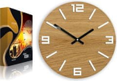 ModernClock Hodiny Arabic Wood hnedo-čierne