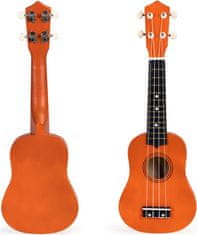 EcoToys Detské ukulele ZOE hnedé