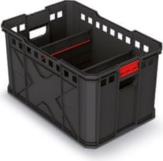 Prosperplast Dílenský box XEBLOCCK PRO 53,6 x 35,4 x 30 cm černo-červený