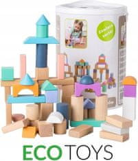 EcoToys Drevené kocky Eco Toys 100 ks