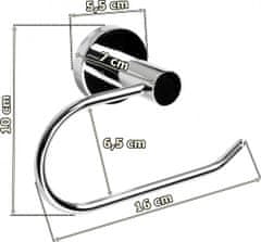 TZB Držiak toaletného papiera USAR strieborný