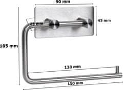 TZB Držiak na toaletný papier Bozan strieborný