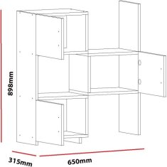 Hanah Home Kúpeľňová skrinka ANNA 65 cm biela