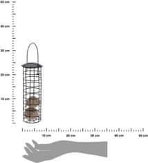 Dekorstyle Kovové kŕmidlo pre vtáky čierne