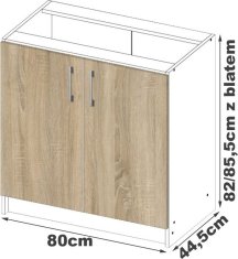 Akord Kuchynská linka Artus S80 D2