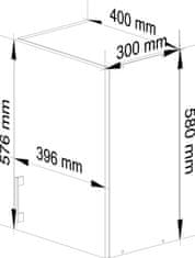 Akord Kuchynská závesná skrinka Š 40 cm D1 Artus biela/sonoma