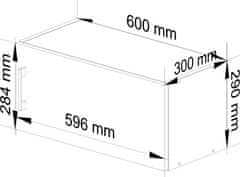 Akord Kuchynská závesná skrinka W 60cm Artus biela/sonoma