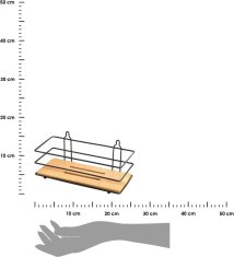 Dekorstyle Kúpeľňová polička Carl Bamboo 8 cm hnedá