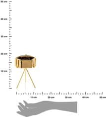 Dekorstyle Kvetináč na stojane Sashi 16,5 cm zlatý